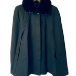 Loft NEW Ann Taylor Wool Blend Black Cape Jacket Size Medium NWT Photo 9