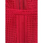 ASTR The Label Red Lace Crochet Bodycon Mini Dress Medium Photo 3
