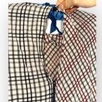 ZARA  ZW Collection plaid check Linen Blend LS midi dress bloggers favorite LS S Photo 8