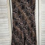 ZARA (TRF Collection) Snake Print Pull On Midi Skirt-Small Photo 0