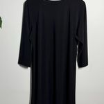 Coco Bianco Top Women L Black Stretchy Tunic Closet Staple 3/4 Sleeve Minimal Size L Photo 1