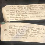 ZARA Boxy Oversized Bat Sleeve Crewneck Short Sweatshirt Stretchy M Black #3345 Photo 8