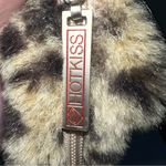 Hot Kiss Vintage Y2K Fuzzy Leopard Print Purse Hobo Shoulder Bag Cheetah 2000s Photo 4