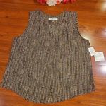 Kasper Polka Dot Tank Top Size Large Photo 0