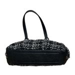 Wilson Tweed and Leather Bucket Handbag Black Photo 6