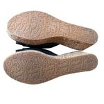 Fossil  Malea Platform Cork Wedge Sandals Y2K Black Leather Chunky Grunge Size 9 Photo 7