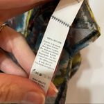 Weston Wear Sheer Button Down Blouse Chevron Womens S 3/4 Sleeve Shirt Fall Green Photo 6