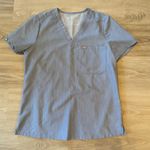 FIGS Heathered Blue Zamora Jogger Catarina Top Scrub Set Uniform Women's Medium Photo 1