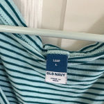 Old Navy  Aqua Striped Tank Top / B9 Photo 1