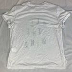 Popsugar  "ALL THE WINE" Women's Sheer White Crew Neck Graphic Tee Size M Photo 1