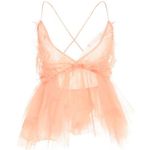 FORTE FORTE Tulle Flounce Top Rose Pink Womens Size 1 US 4 Photo 3