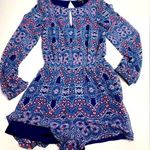 EXPRESS Multicolor Patterned Romper Size XS Photo 0