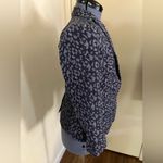 Banana Republic Womens Leopard Print Blue Blazer Size 4 Photo 1