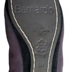 Bernardo  Leather Flats Shearling Lined Ballerina Purple Sz 6M Photo 7