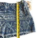 Sea New York Size S Lace Up Jean Shorts Acid Wash Denim Frayed Southwestern Boho Blue Photo 5