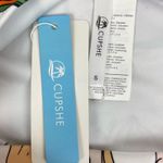 Cupshe  White Paula Floral High Leg & Waist Bikini Swim Bottoms NEW S Photo 5