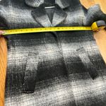 Sam Edelman Erin Blurry Plaid Coat Wool Blend black white Size Medium Photo 10