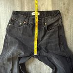 Madewell Low Slung Straight Jeans Black Button Fly 23 Waist Photo 7