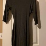 New charcoal stretchy wrap/tie front dress Photo 4