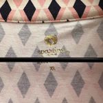 Spartina 449  Pink & Cream Geometric Barbee Nora Quarter-Zip Shift Dress XL Photo 3