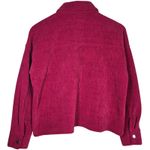 Thread Supply Corduroy Shirt Jacket Women XS Berry Button Front Pockets Purple Photo 2