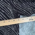 Drapers & Damons Cardigan Large Black Gold Metallic Zip Zig Zag Shimmer Glam Photo 10