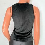 Juicy Couture McBling Y2K Rhinestone Logo Tank Small Black Velour Photo 3
