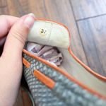 Torretti • retro tassel loafers aqua blue orange leather suede slip on Size 6 Photo 4