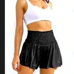 Queen of Sparkles Women's High Waist Pleated Shorts black iridescent summer boho Photo 0