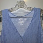 NWT MLB Concept Sports Ladies Chicago Cubs Blue Striped V Neck Romper XL Photo 2