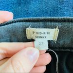 Madewell  9" Mid-Rise Skinny Denim Jeans Black Sz 29 Photo 13