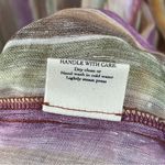 NEW Savannah Morrow Alessandra Robe in Linen Multi Color Stripe Size XS / S Purple Photo 10