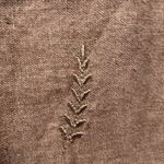 Linen Maxi Dress 12 Sleeveless Brown Embroidered Floral Summer Slit‎ Photo 6