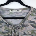 Anthropologie Michael stars camo lace up‎ long sleeve top Photo 1