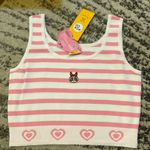 Caco x Powerpuff Girls Pink Striped Tank Top size M Size M Photo 0