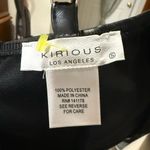 Kirious los Angeles | Black Faux Leather Corset Top size small Photo 1