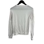 LA Made  White Crewneck Long Sleeve Top Medium Photo 2