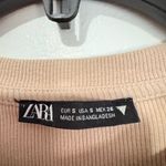 ZARA  Women’s Beige Long Sleeve Bodysuit Size S Photo 2