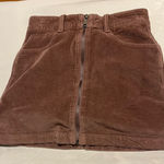 American Eagle  Outfitters Brown Corduroy Mini Skirt Photo 0
