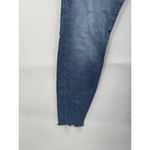 Good American Skinny Jeans Women 6/28 Blue Denim Medium Wash Raw Hem Preppy Photo 7