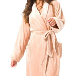 Soma  Embraceable Plush Robe Pink Size L/XL Photo 0