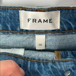 frame denim FRAME Le Sylvie Denim Midi Skirt Front Slit Blue 100% Cotton Size 26 Photo 1