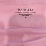 Athleta Run With It Textured 3.5" Shorts Space Dye Begonia Pink XL Photo 10