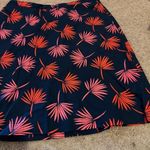 Boden Navy Scattered Holiday Palm Printed Skirt, Size 8P Orange Photo 4