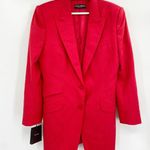 Dolce & Gabbana Red Silk Blend Single Breasted Blazer Jacket Size 46/10 NWT Photo 1