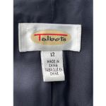 Talbots SK1 VTG Blue Beaded Blazer Skirt Suit Set Size 12 Photo 5
