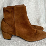 Gianvito Rossi  Camel Suede Block Heel Mid Glove Bootie Size‎ 37 Photo 0