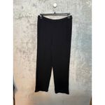 St John Evening Santana Knit Pull On Pants Large Minimalist Quiet Luxury Flaw Black Photo 4