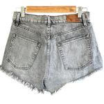 ZARA  women’s High Waist cut off Denim Shorts Photo 6
