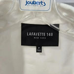 Lafayette 148 New York Jacket Floral Ivory Lace Blazer Mesh Trim Size 0 2 Photo 4